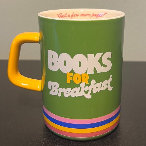 Ban.Do BOOKS FOR BREAKFAST Mug ~ Avid Reader ~ Book Club ~ Library ~ Bookish - Picture 2 of 9